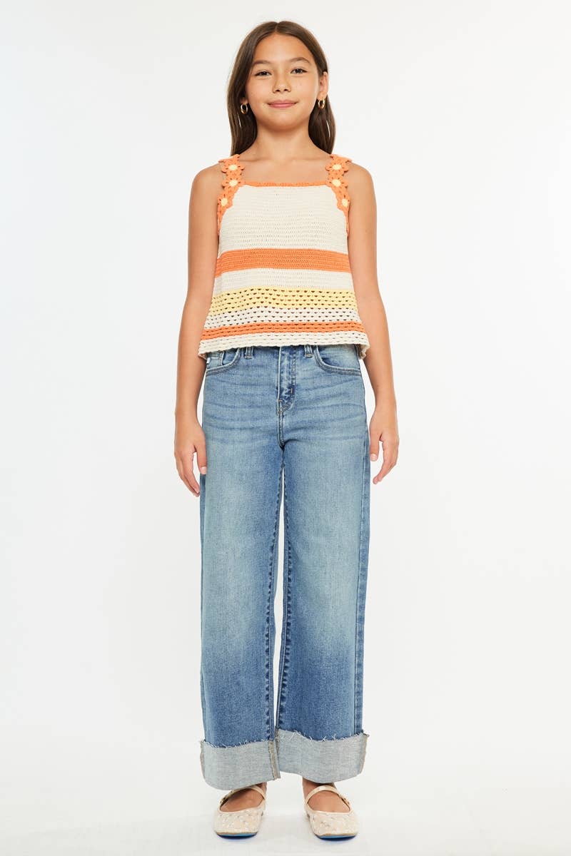 High Rise Wide Jeans