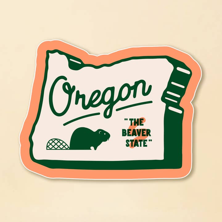 Oregon Beaver Sticker