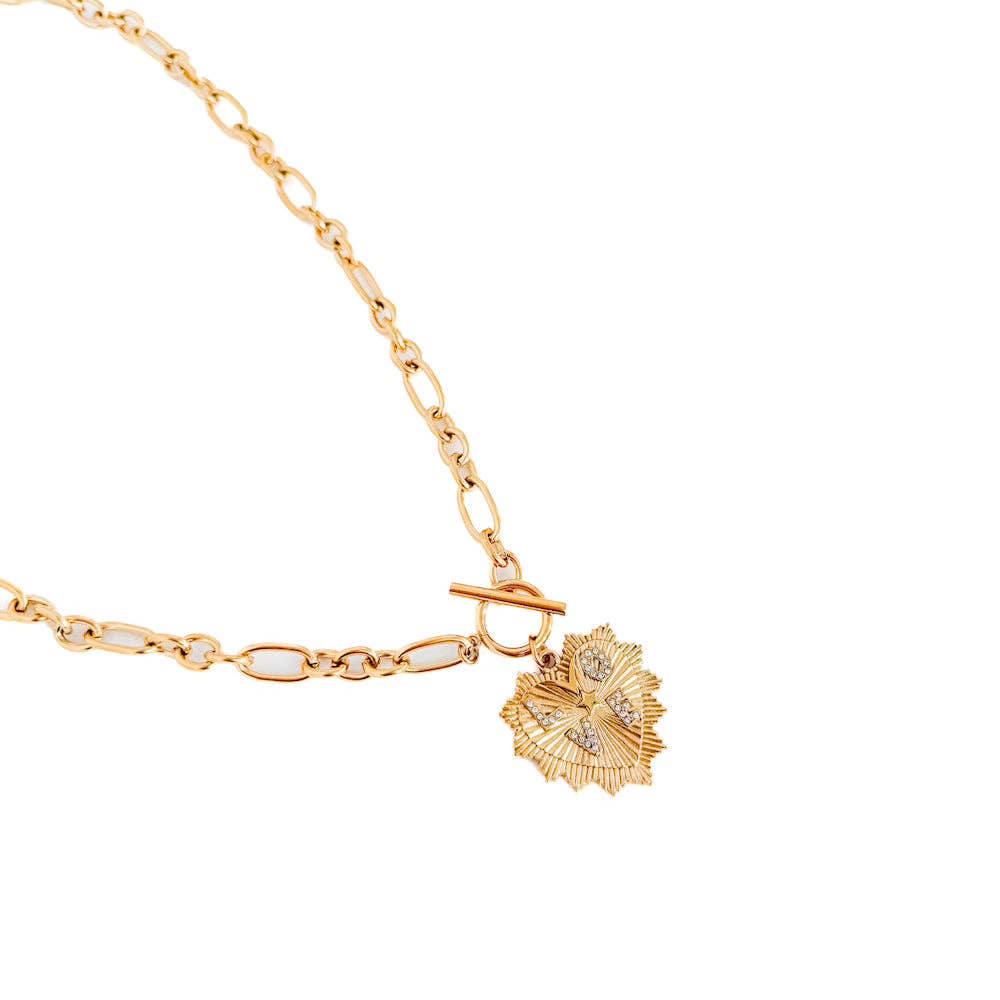 Sunburst Heart Necklace