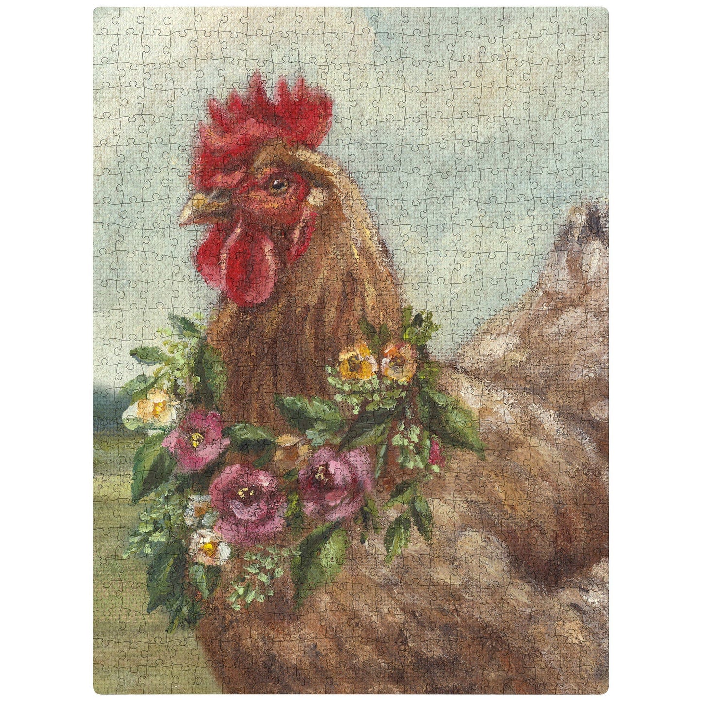 Floral Chicken Puzzle