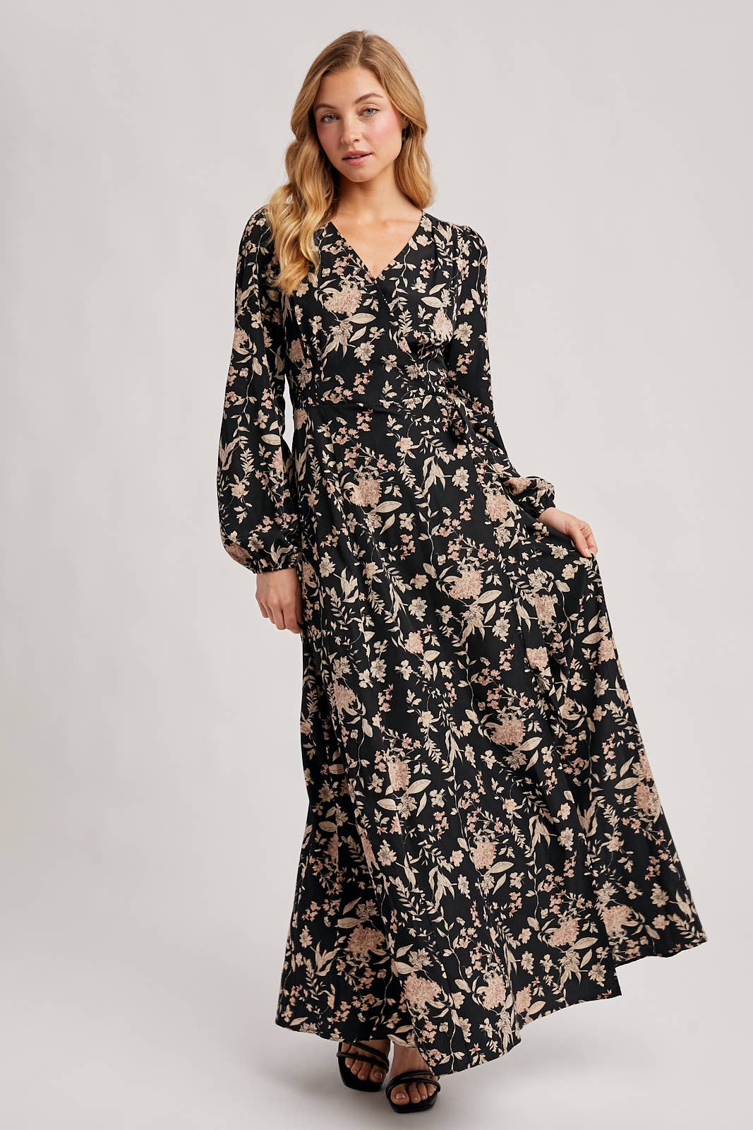 Floral Wrap Maxi