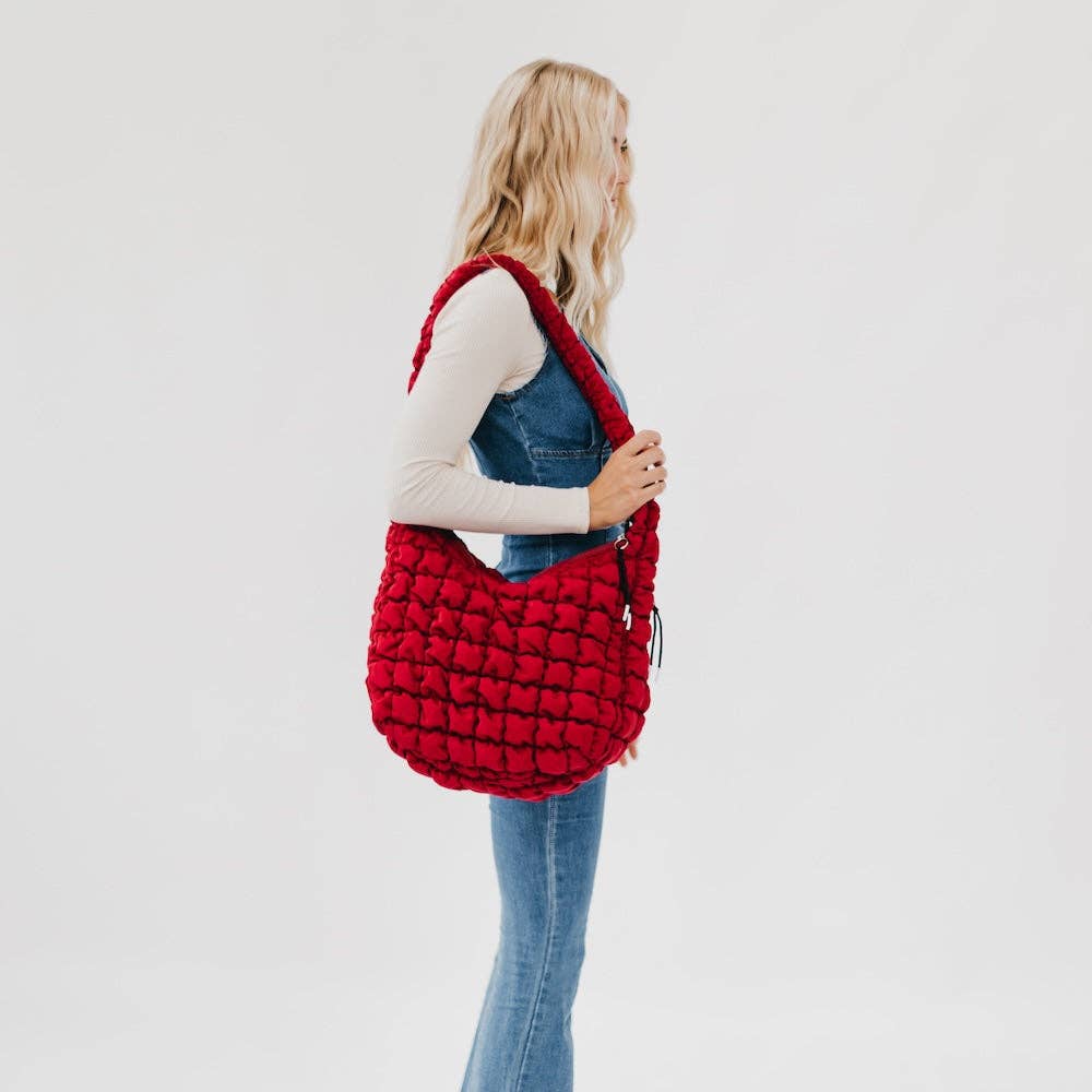 Carmen Quilted Hobo Bag