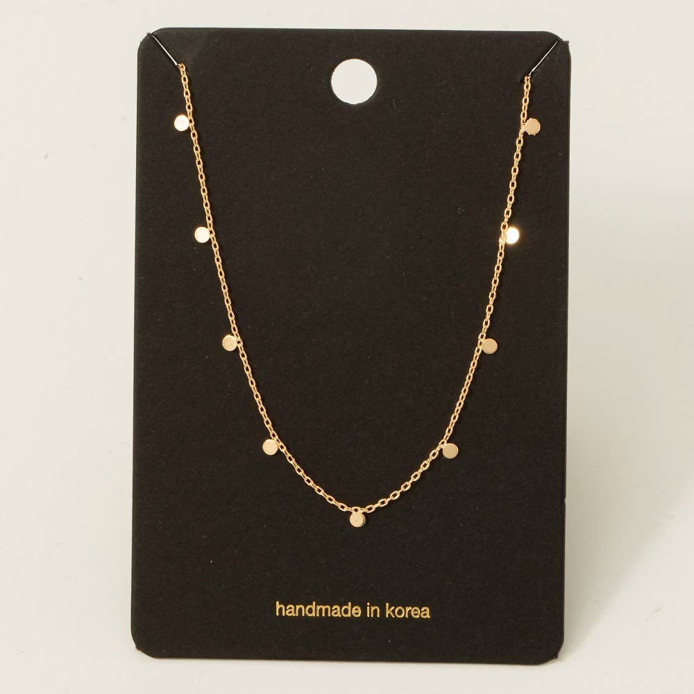 Dainty Disc Necklace
