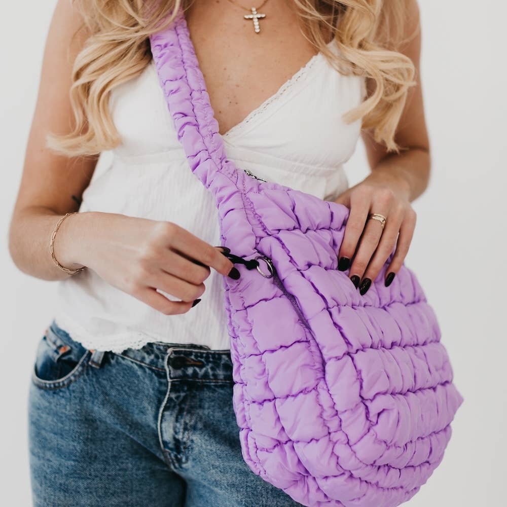 Carmen Quilted Hobo Bag