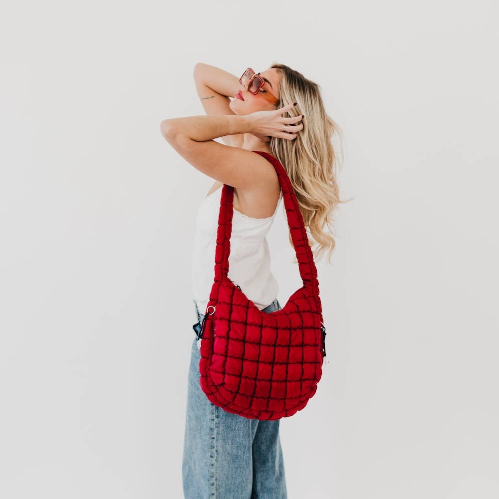 Carmen Quilted Hobo Bag