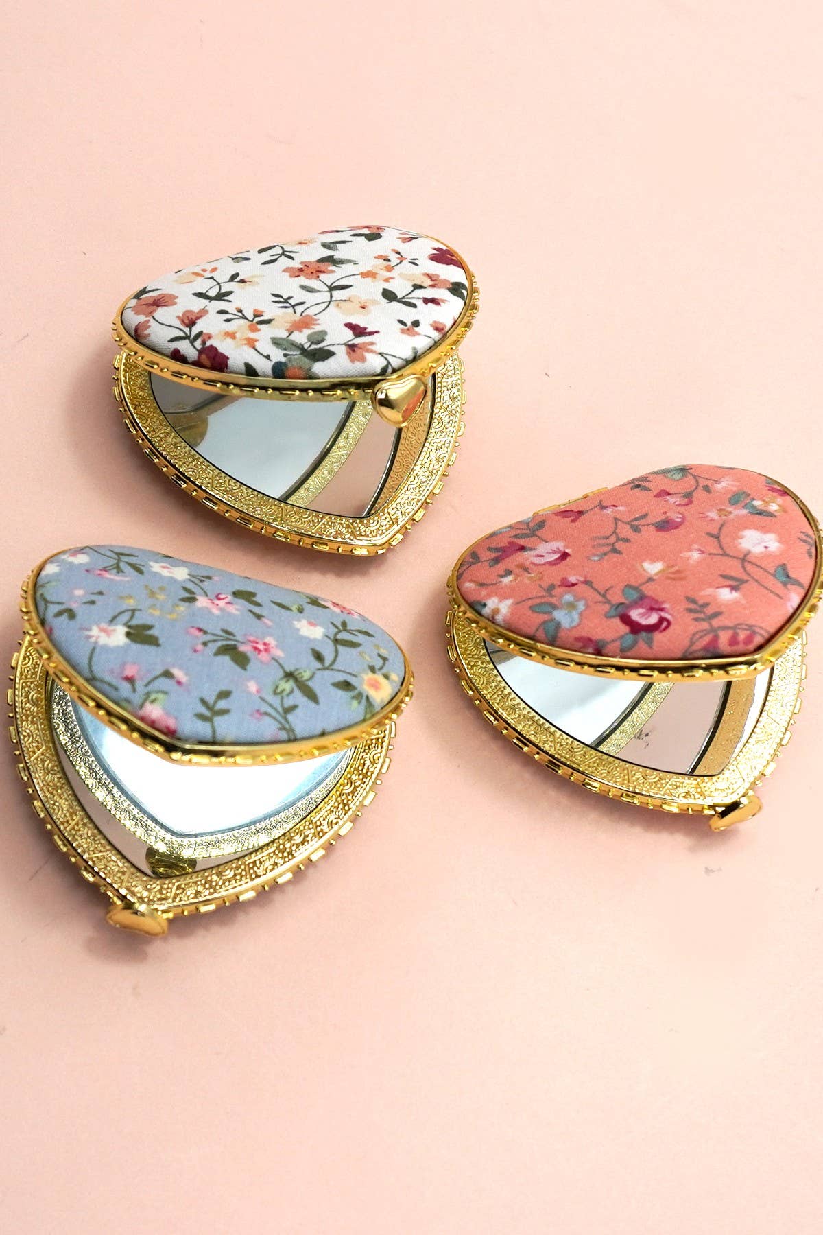 Travel Pocket Floral Mirror