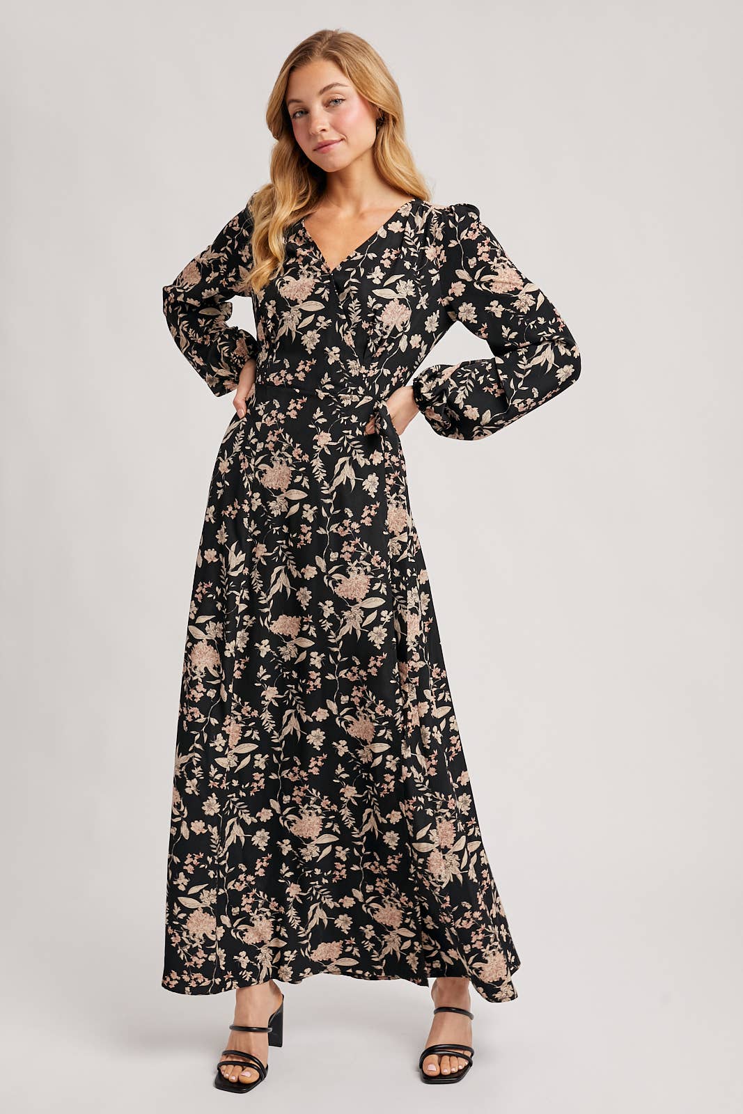 Floral Wrap Maxi