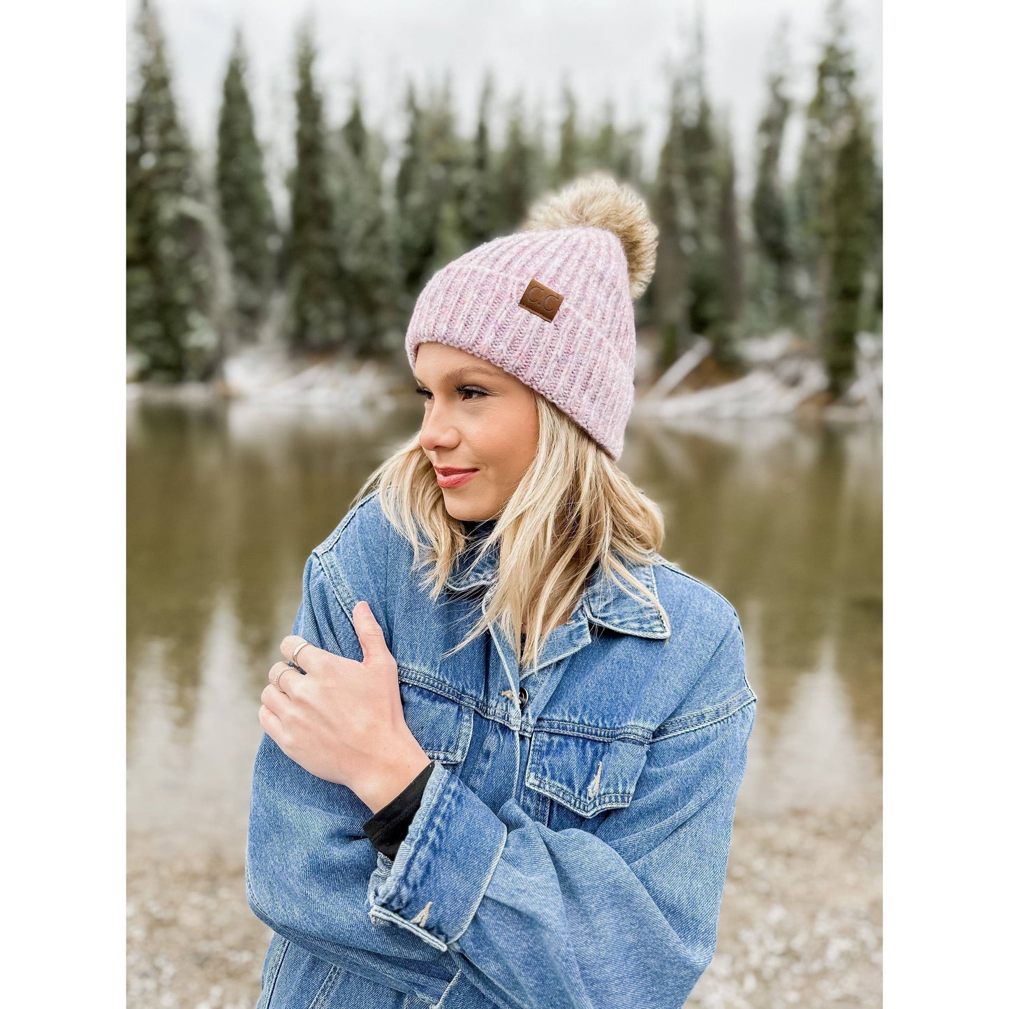 Soft Ribbed Fur Beanie