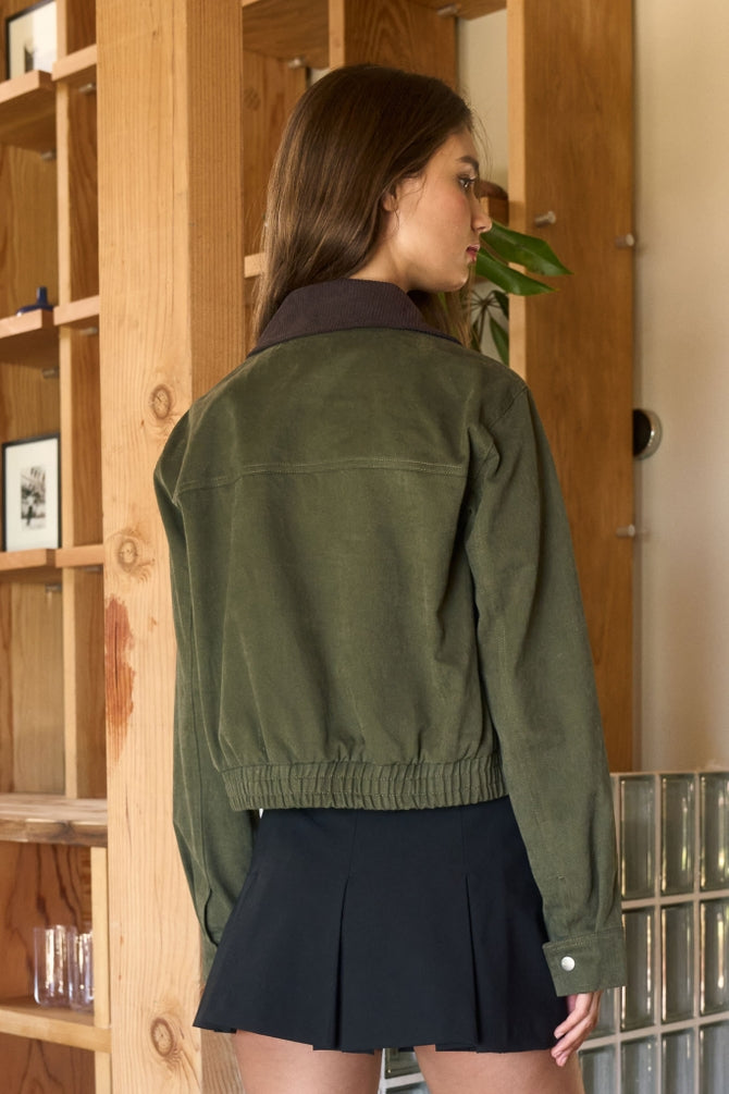 Corduroy Collared Jacket