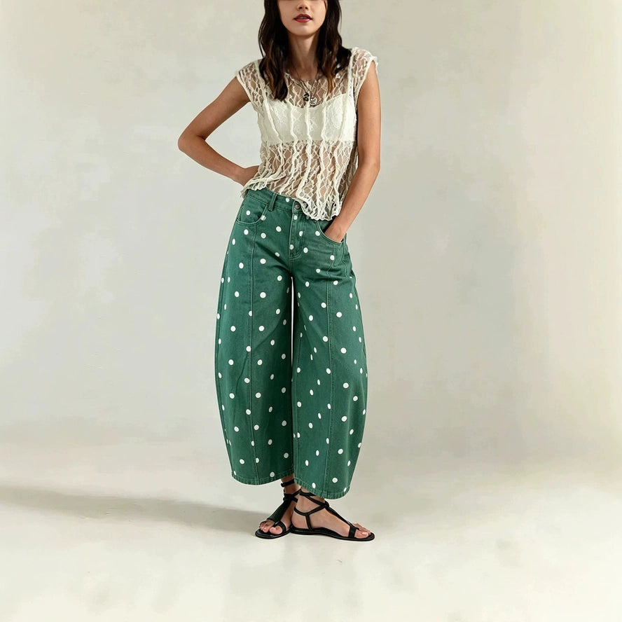 Green Dot Denim - S