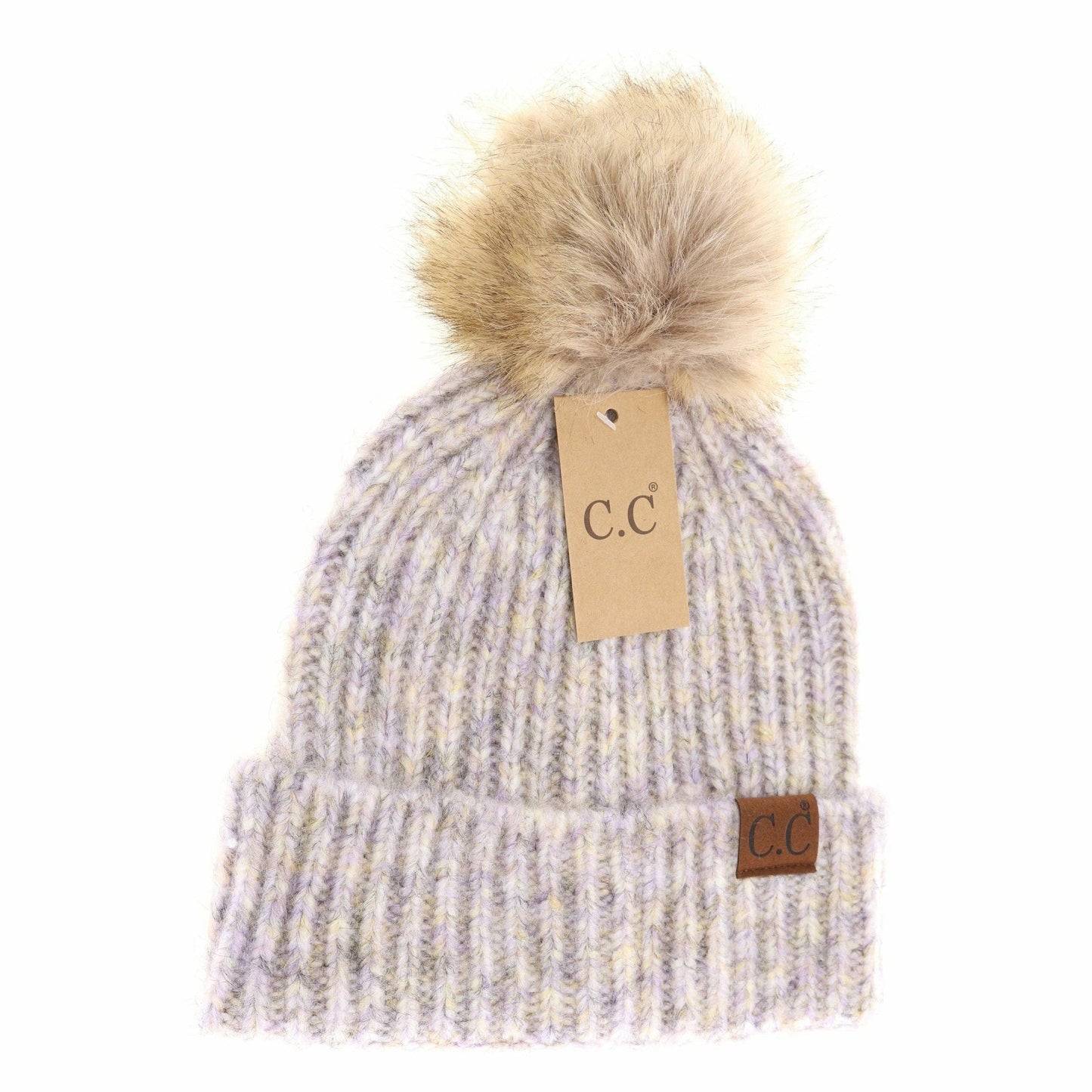Soft Ribbed Fur Beanie