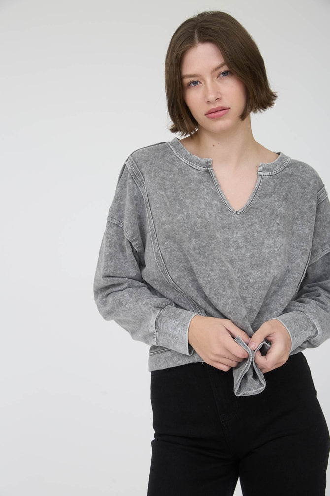 Exposed Seam Top