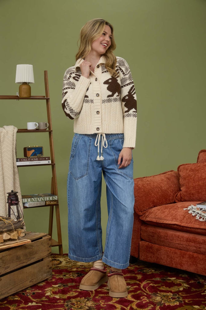 Bunny Jacquard Sweater