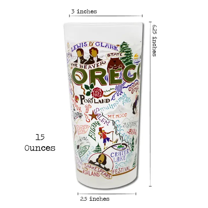 Oregon Drinking Glass