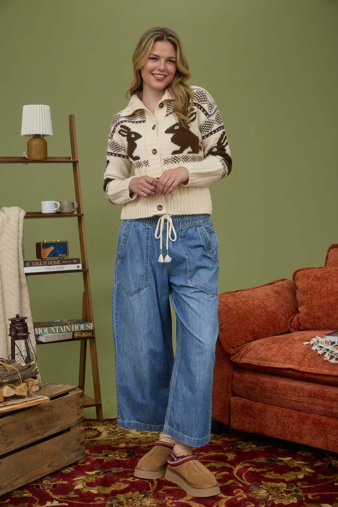 Bunny Jacquard Sweater