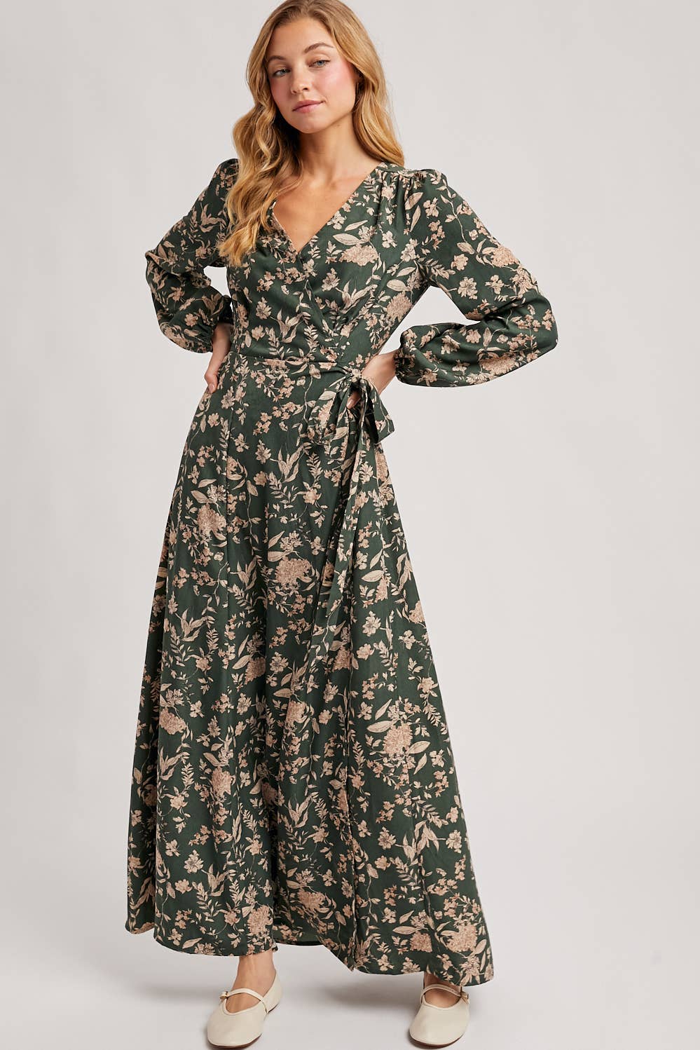 Floral Wrap Maxi