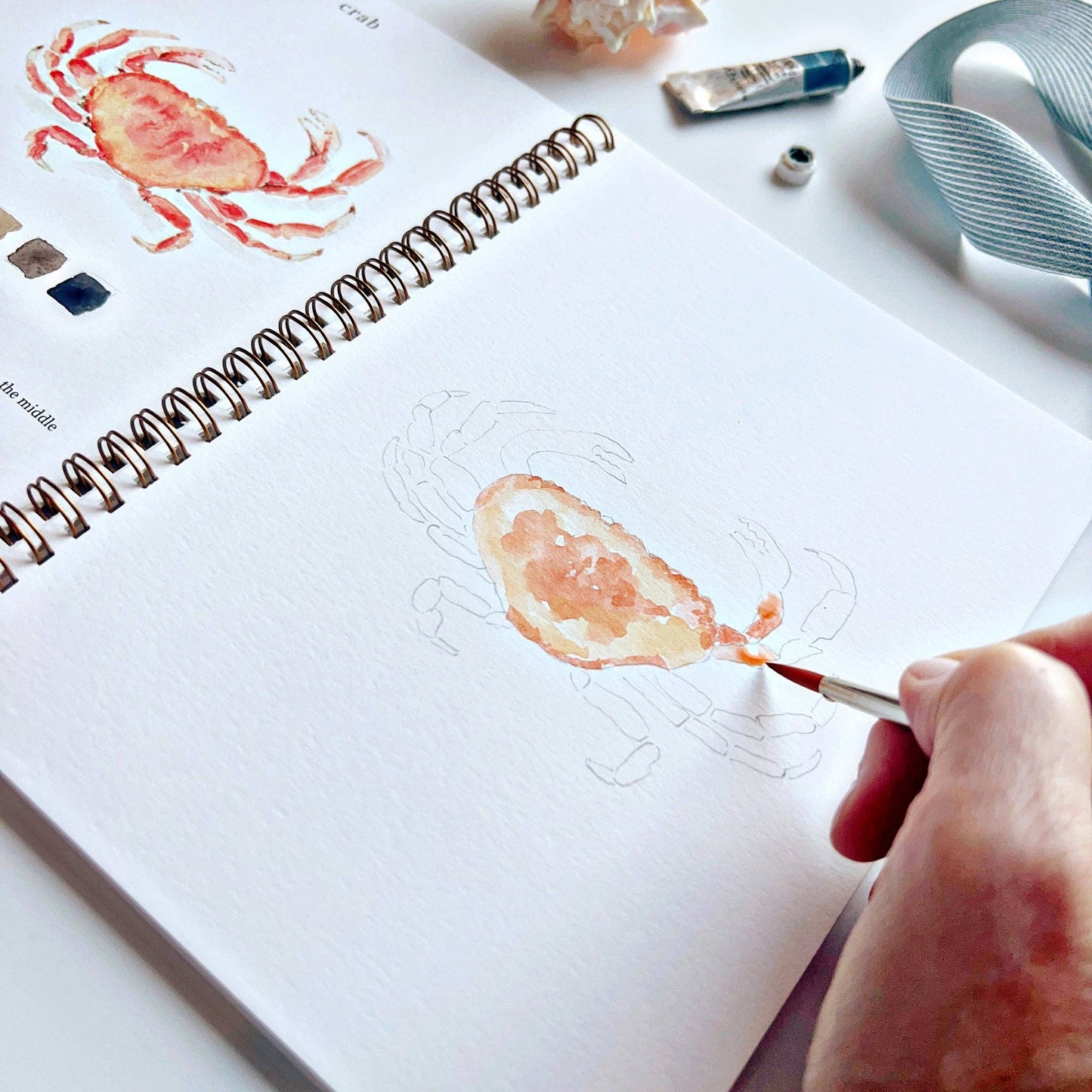 Watercolor Seaside Workbook