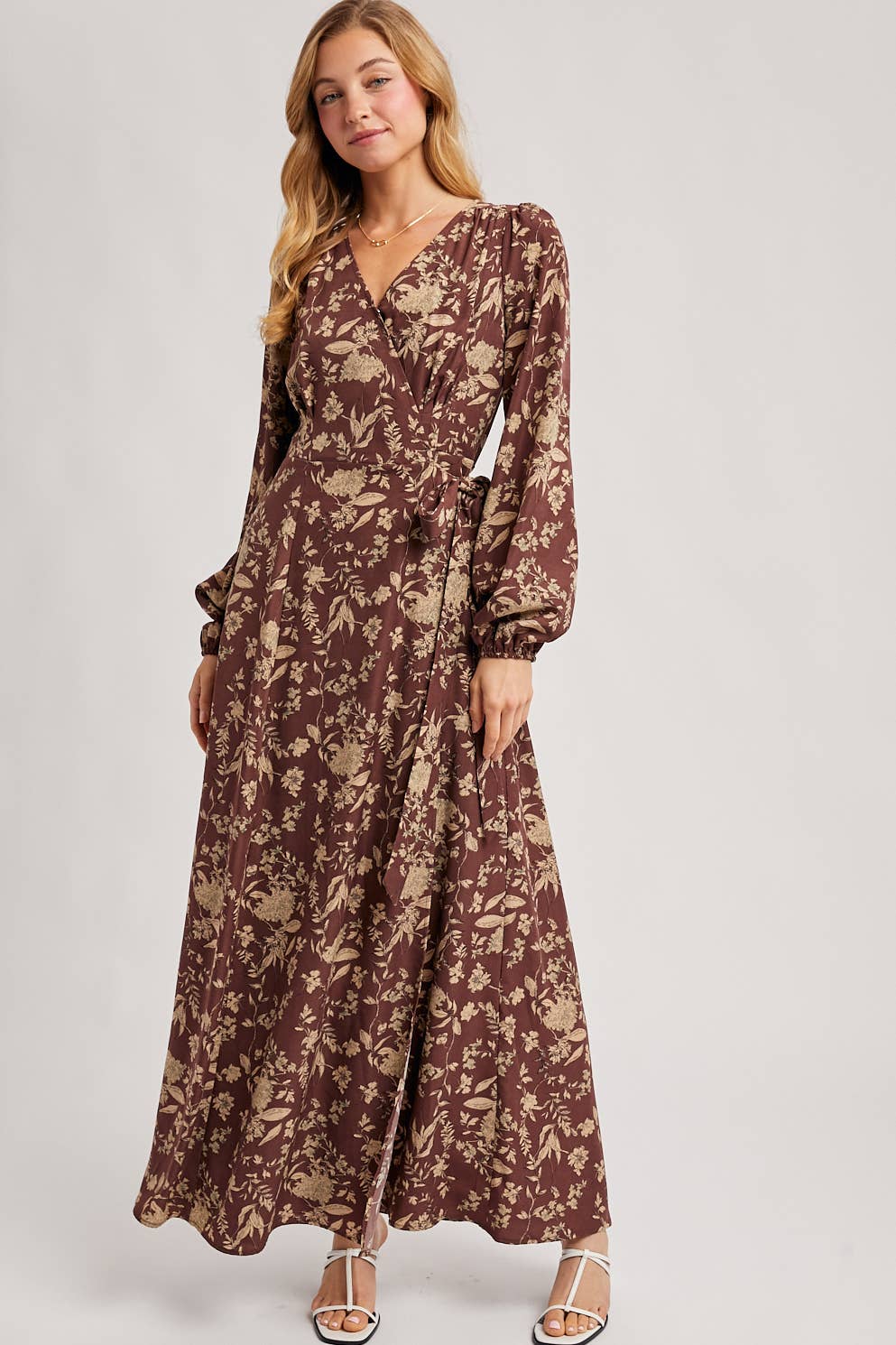 Floral Wrap Maxi