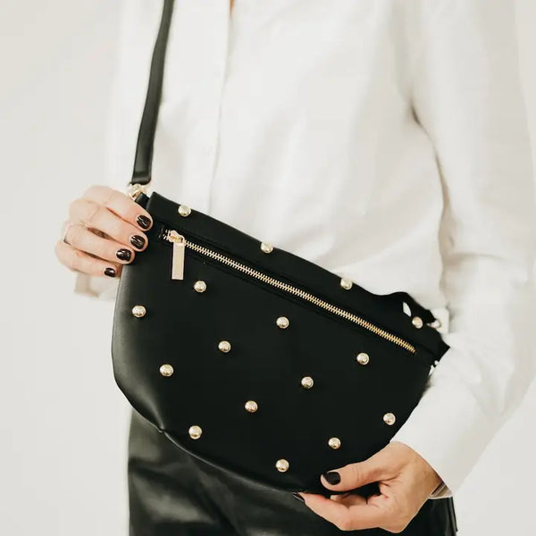 Black Studded Bum