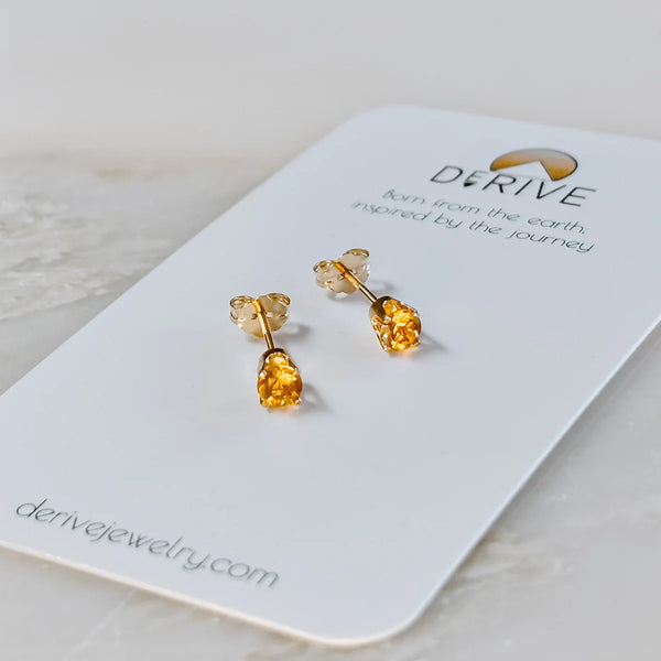 Citrine Studs