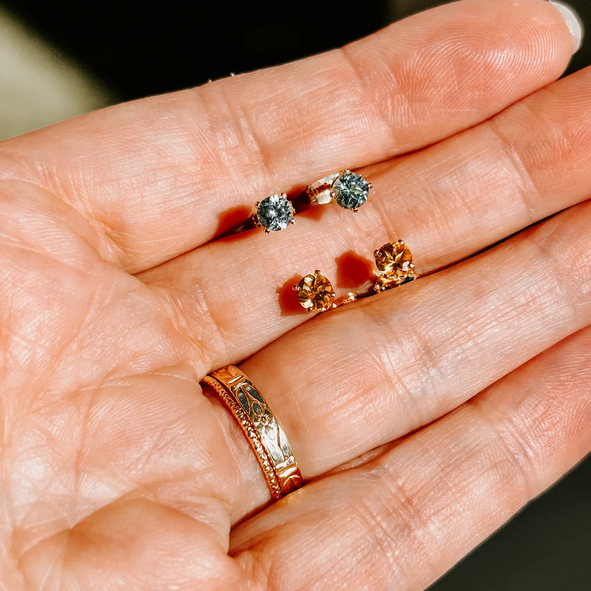 Citrine Studs