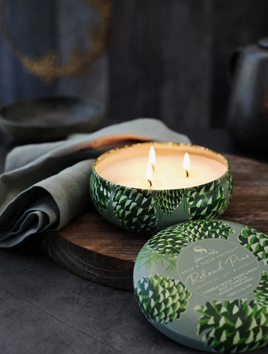 Roland Pine Three-Wick Candle