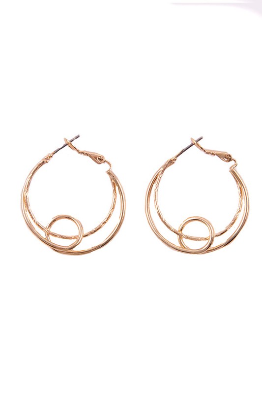CHIC DOUBLE LAYER HOOP EARRING