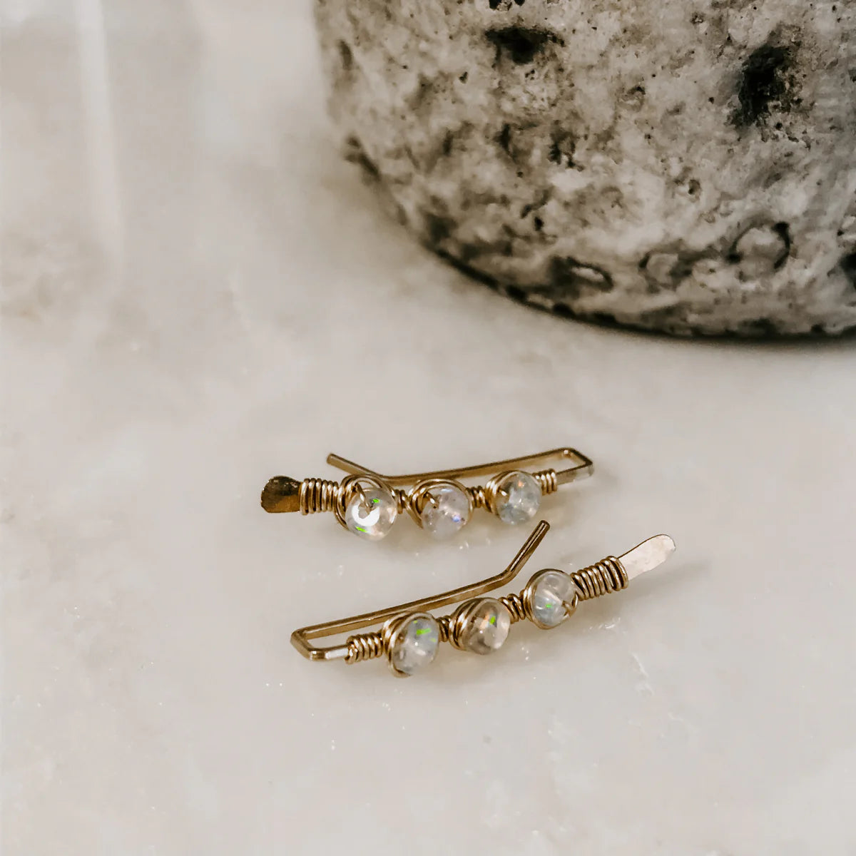 Ear Climbers Opal