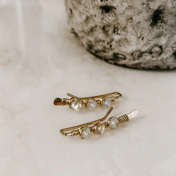 Ear Climbers Opal