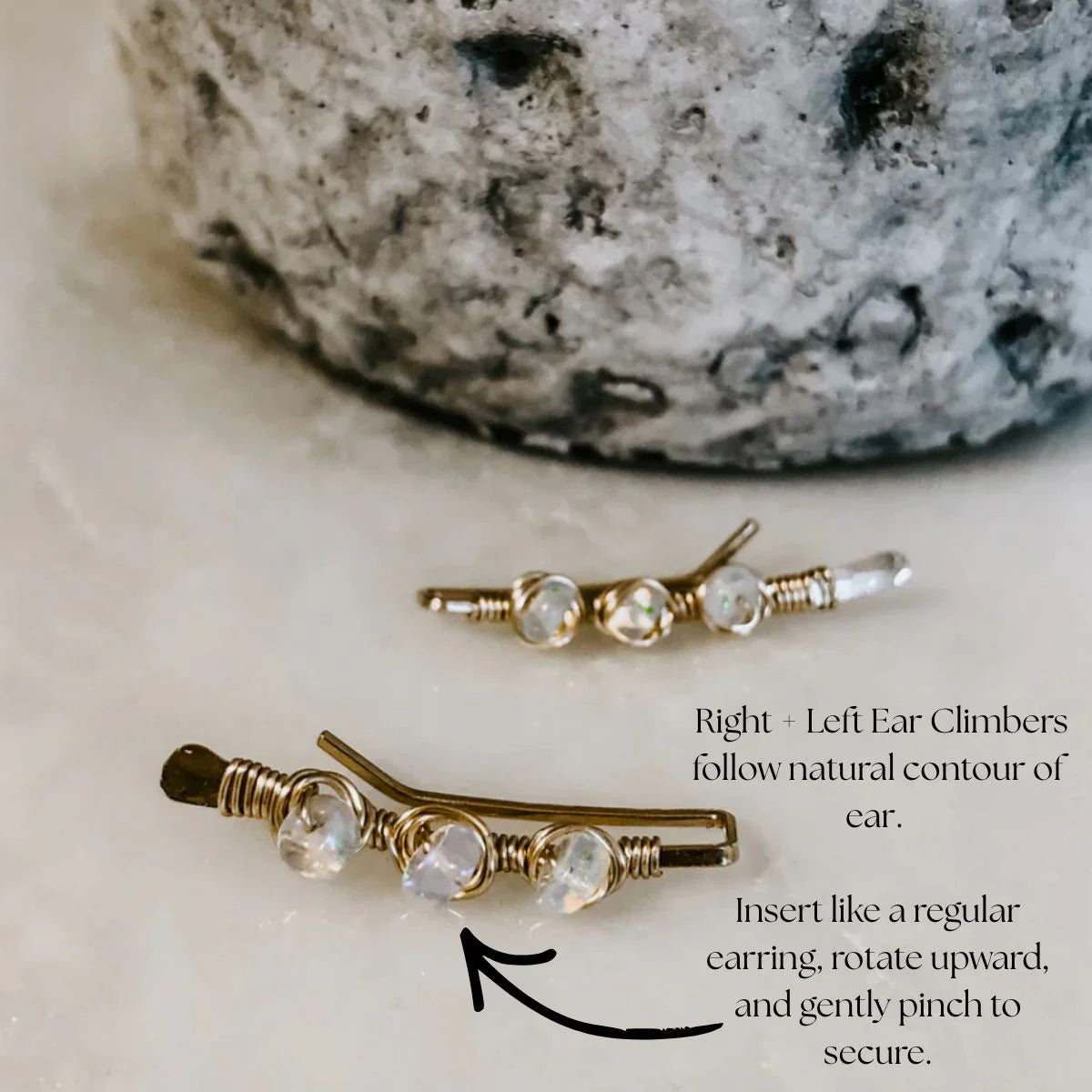 Ear Climbers Opal
