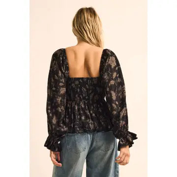 Floral Peplum Top