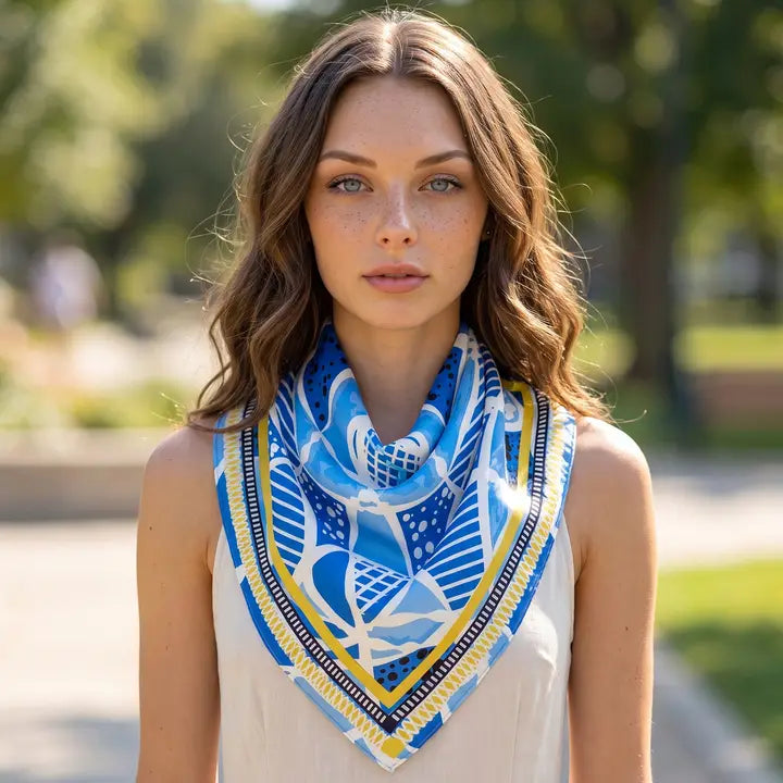 Geometric Tile Scarf