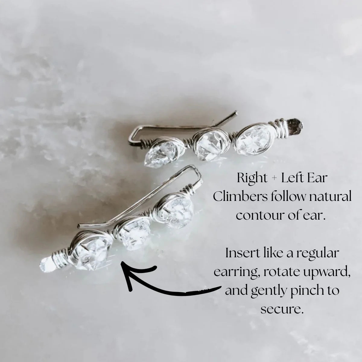 Ear Climbers Herkimer