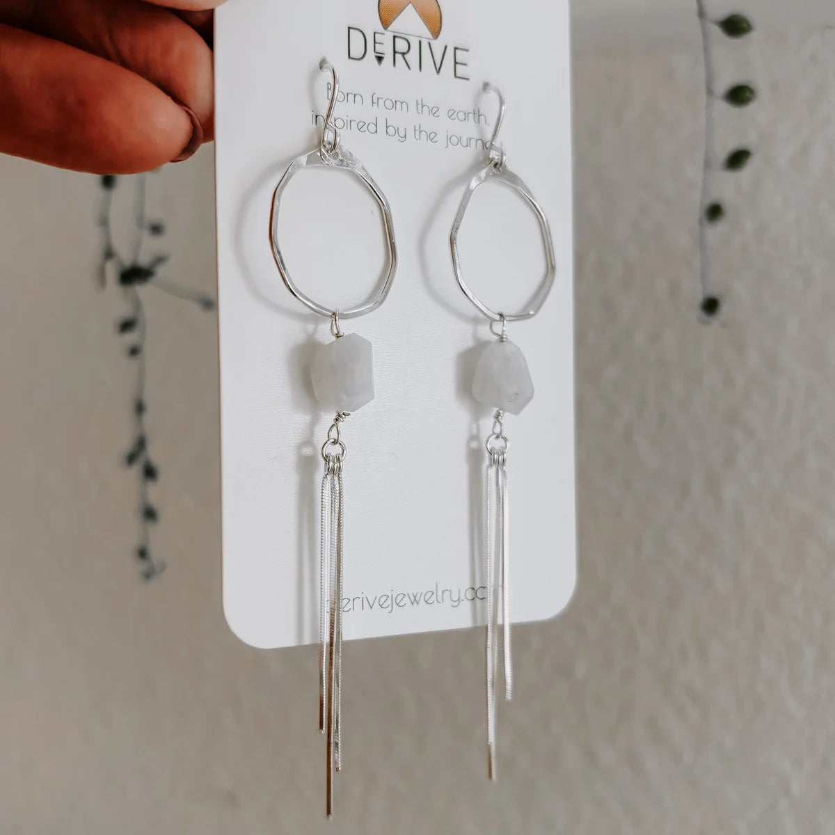 Moonstone Fringe Earrings