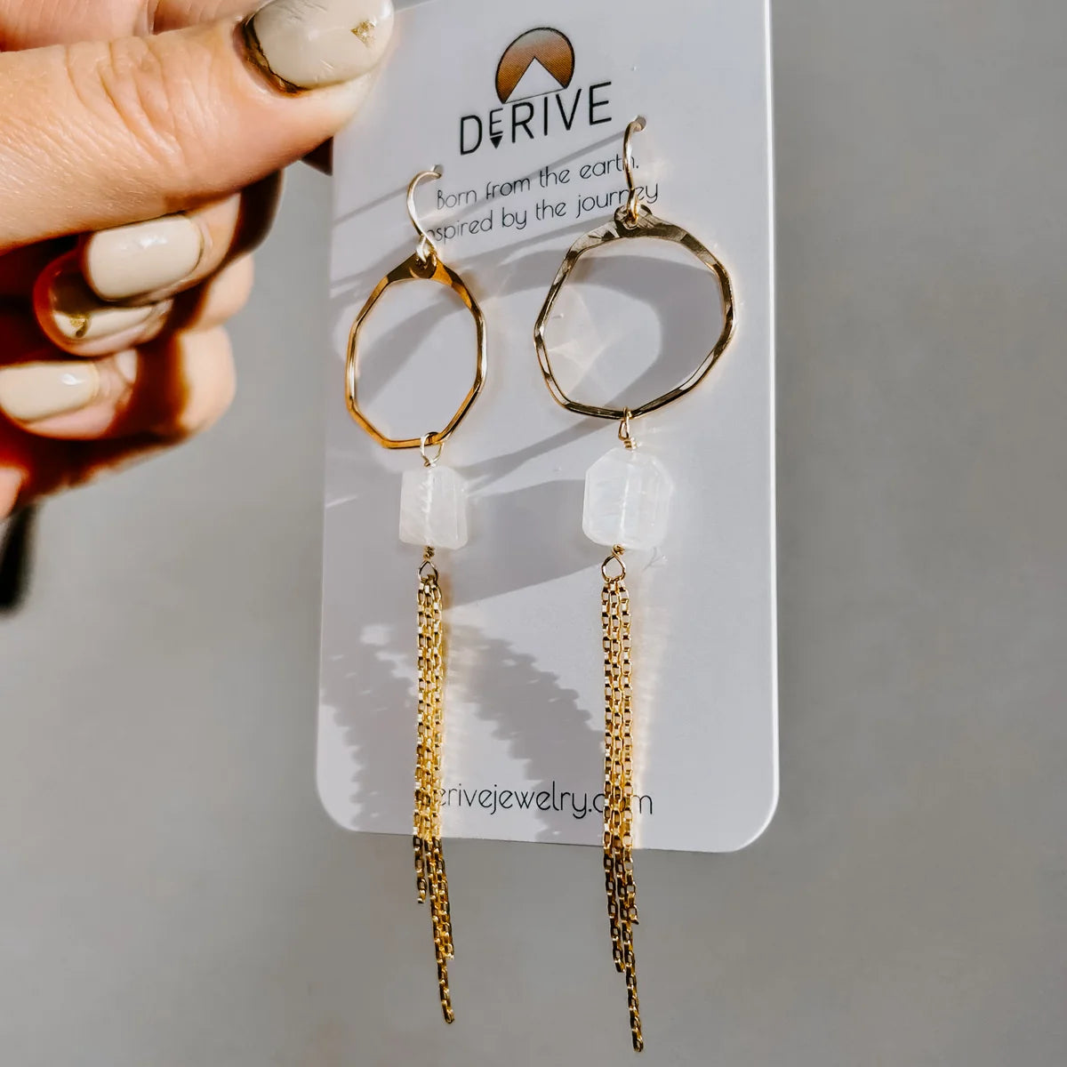 Moonstone Fringe Earrings