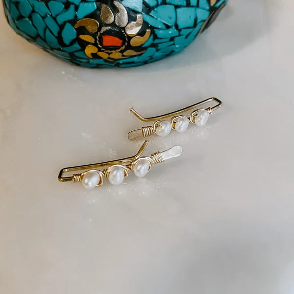 Ear Climbers Pearl