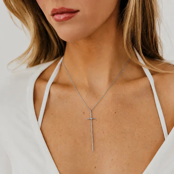 Silver Cross Necklace