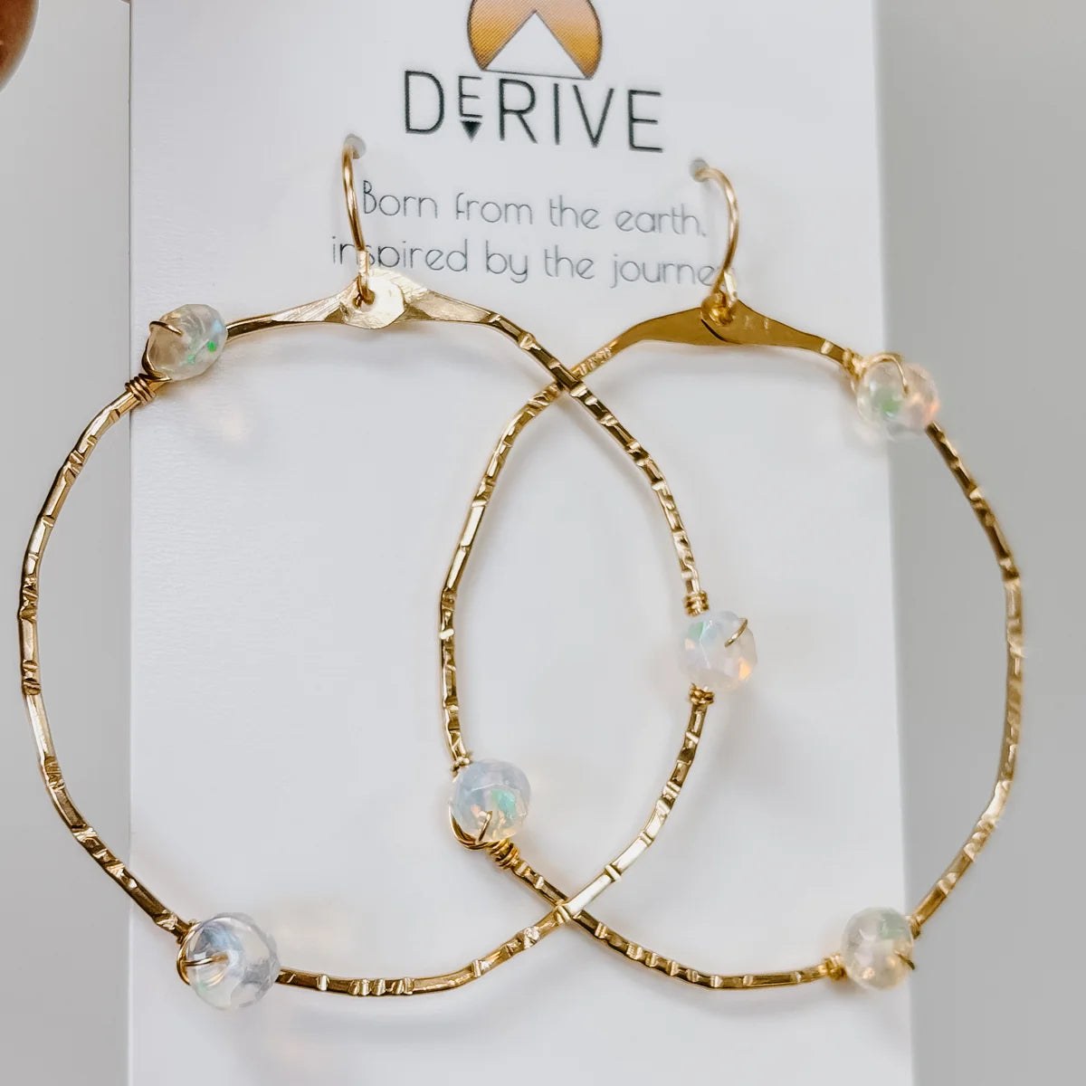 Stargazer Opal Hoops