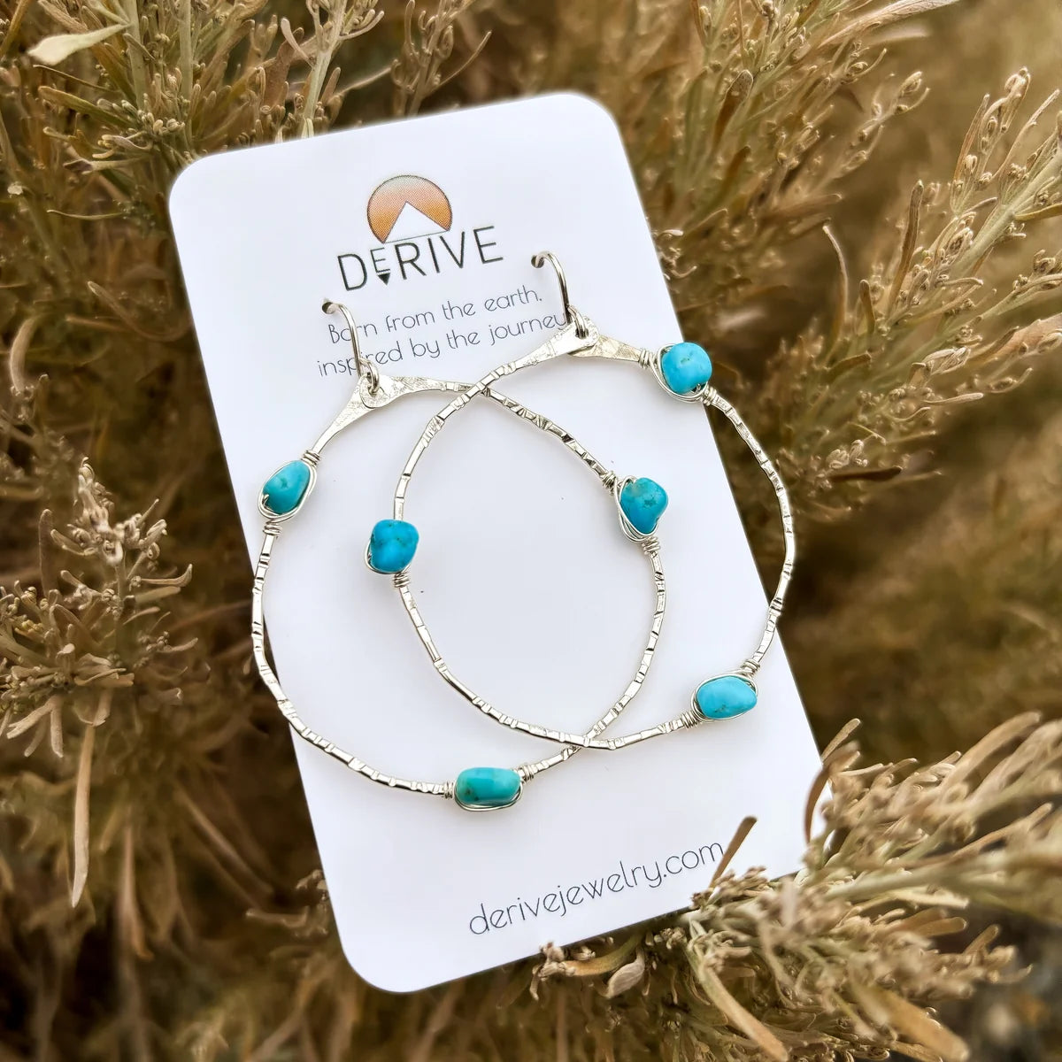 Stargazer Turquoise Hoops