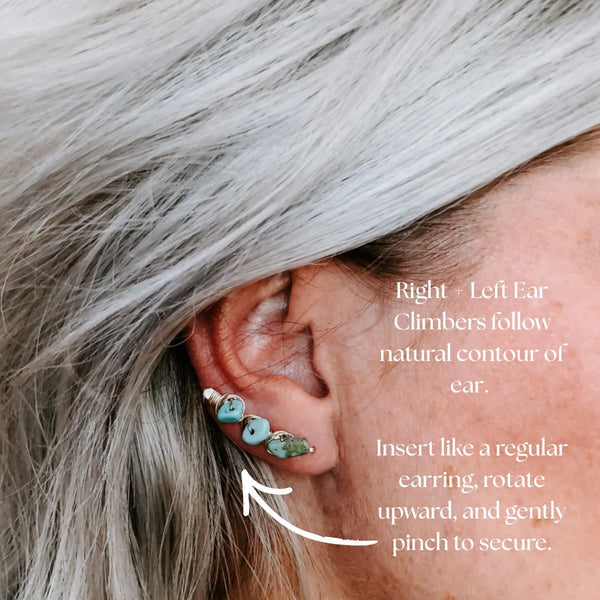 Ear Climbers Turquoise
