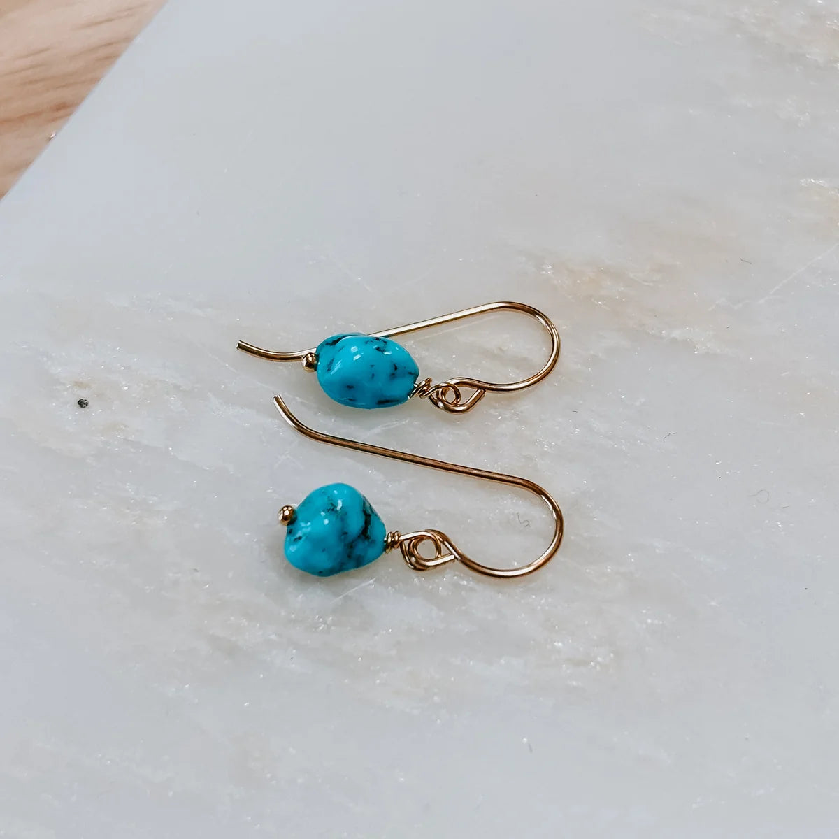 Turquoise Nugget Drops