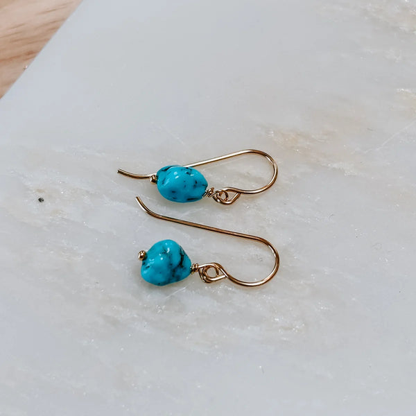 Turquoise Nugget Drops