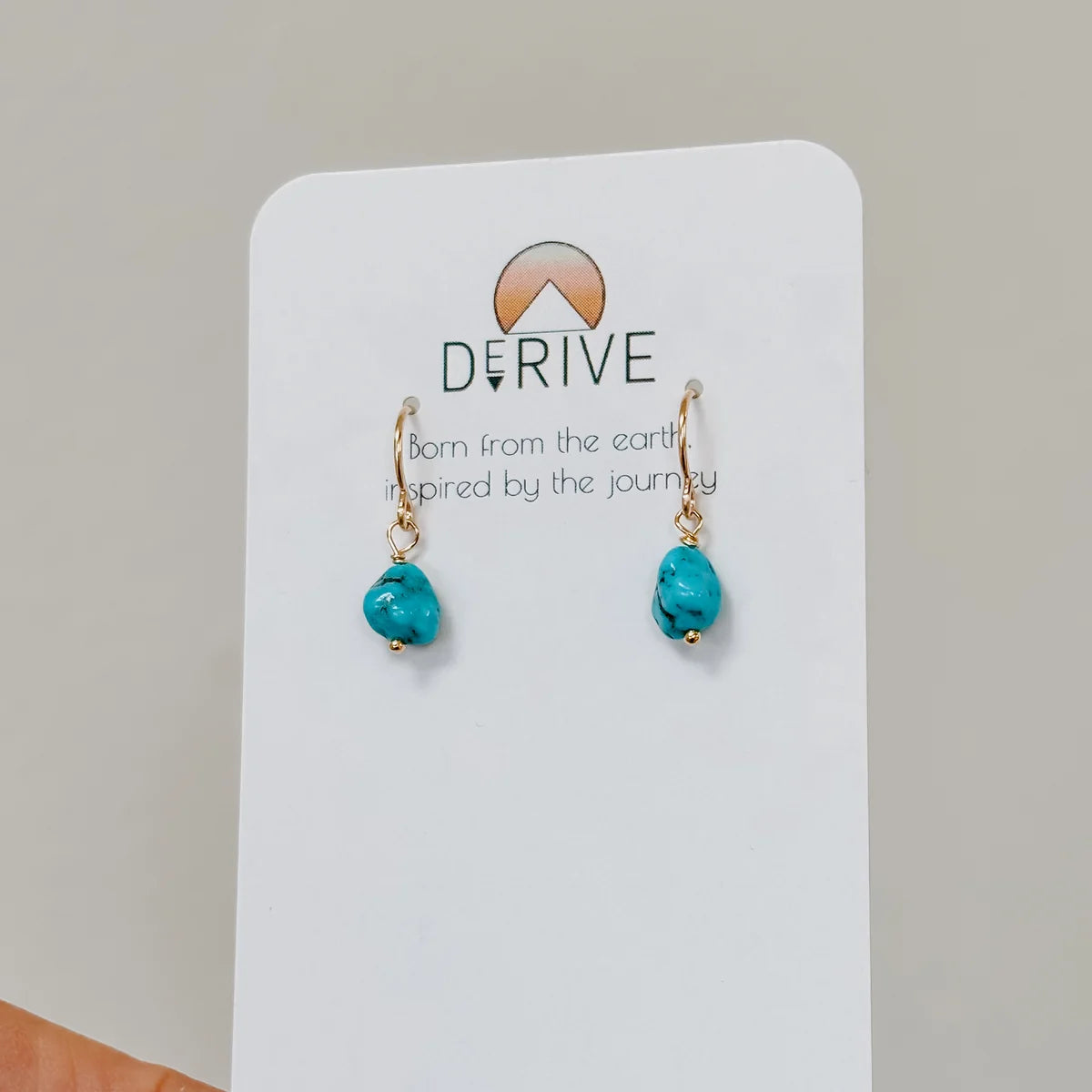 Turquoise Nugget Drops