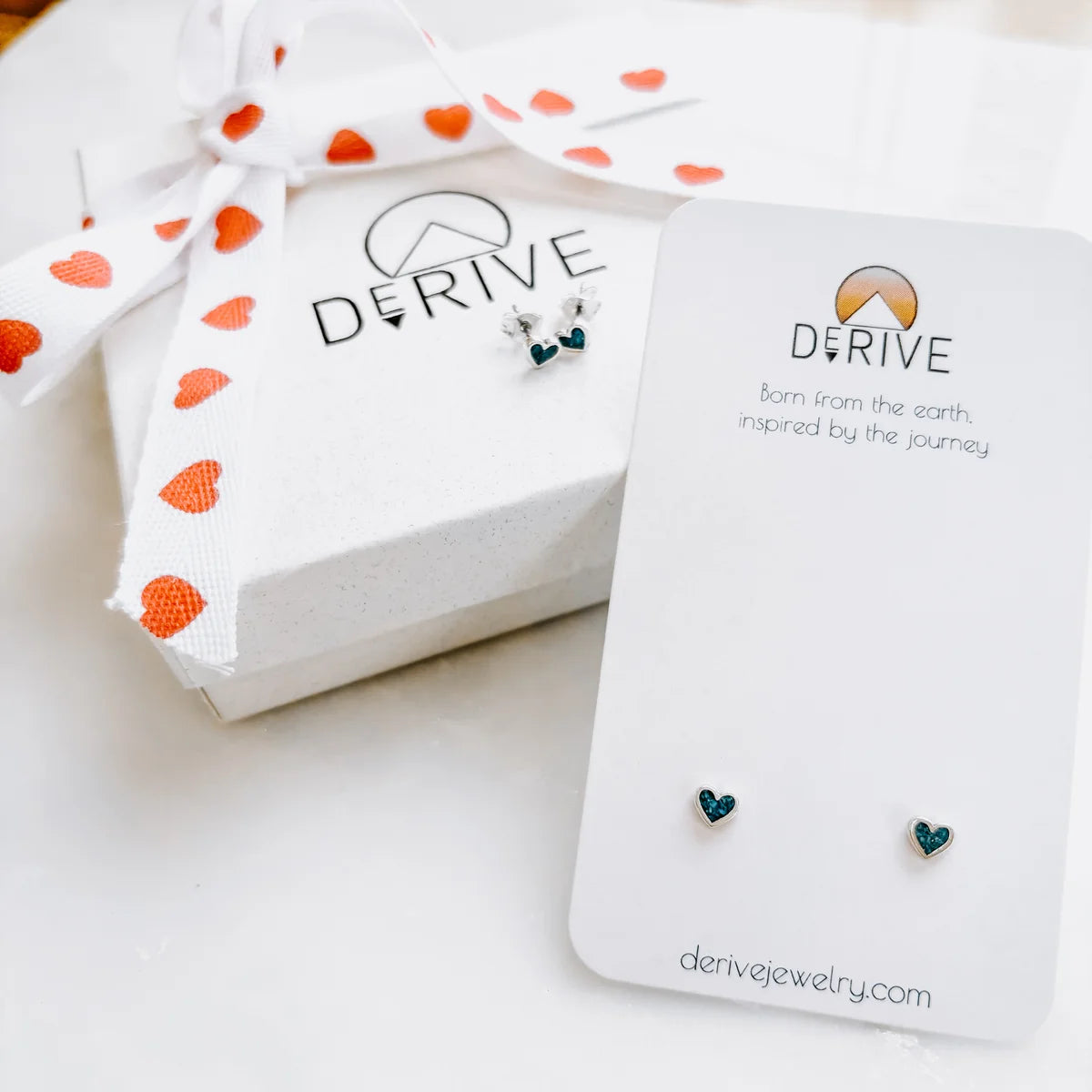 Turquoise Heart Studs