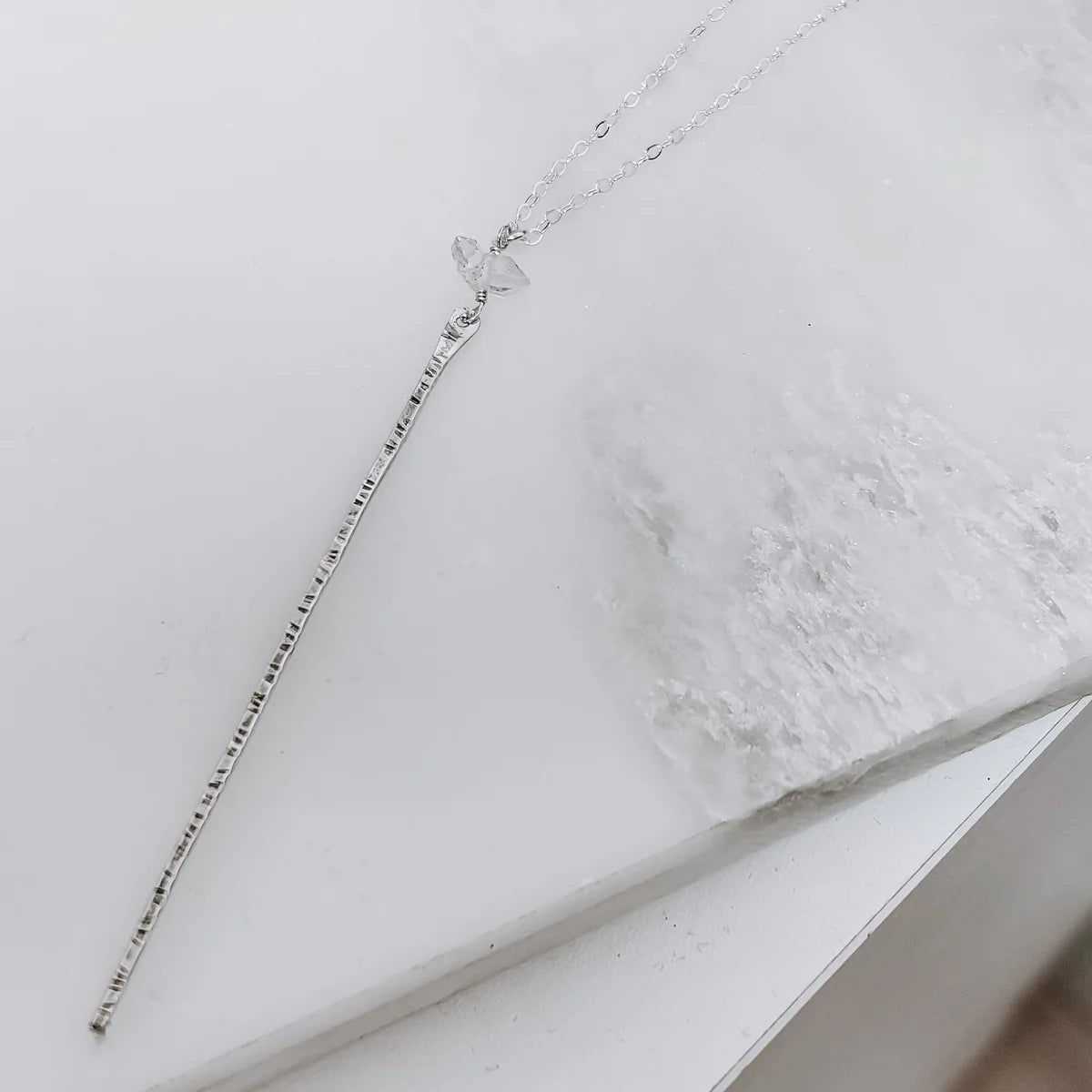 Wanderer's Stick Necklace Herkimer