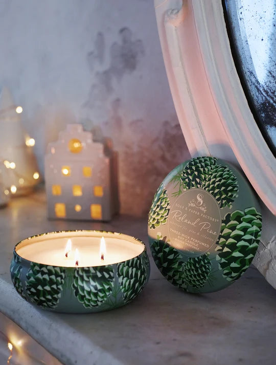 Roland Pine Three-Wick Candle