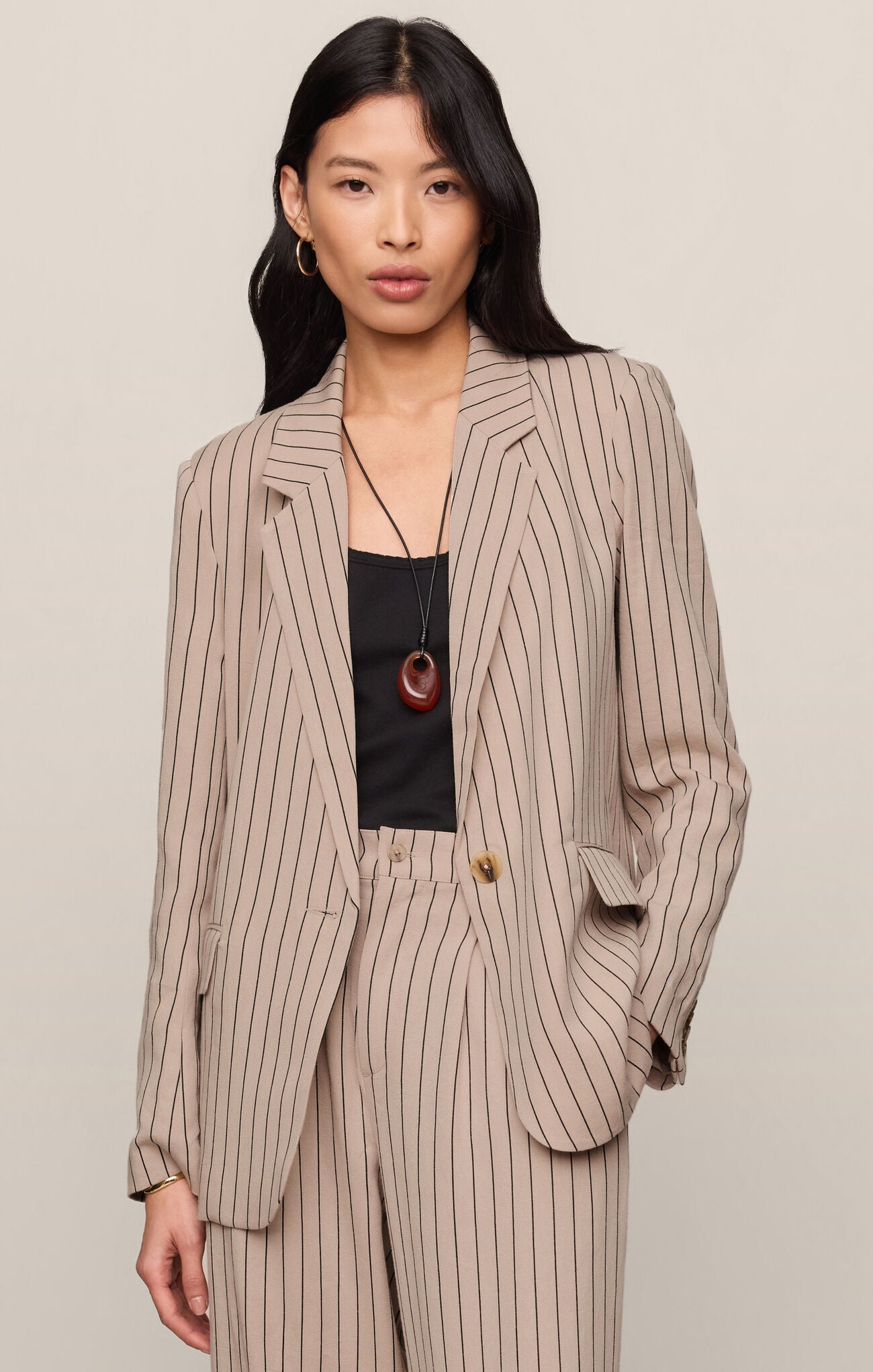 Evan Striped Blazer