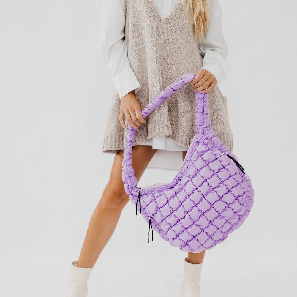 Carmen Quilted Hobo Bag