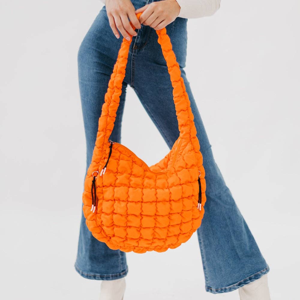 Carmen Quilted Hobo Bag
