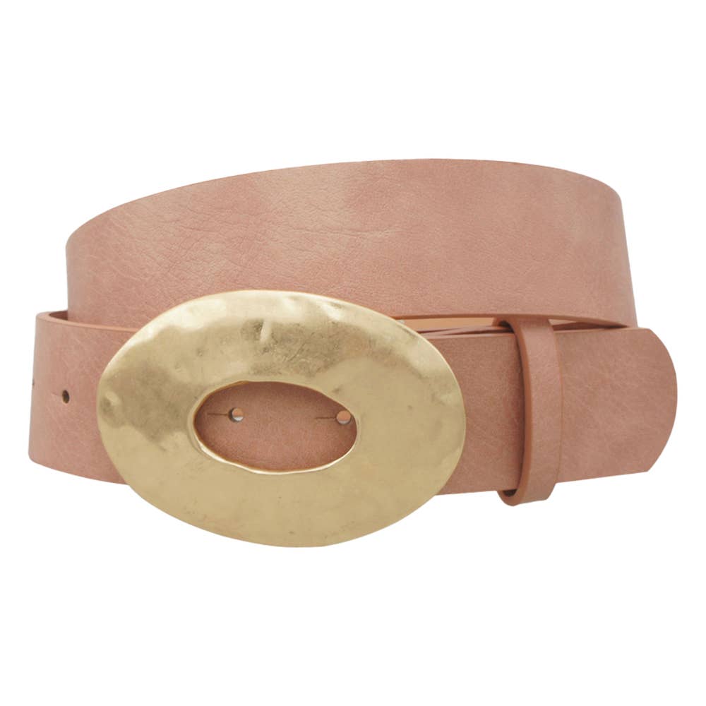 Metal Oval Buckle Belt